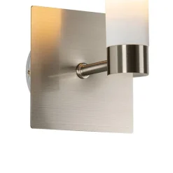 QAZQA Moderne Badezimmer Wandleuchte Stahl IP44 - Bath