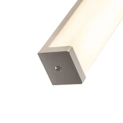 QAZQA Moderne Badezimmer Wandleuchte Stahl 62 cm IP44 - Cascada