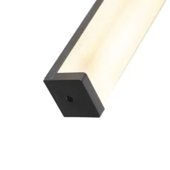 QAZQA Moderne Badezimmerwandleuchte schwarz 62 cm IP44 - Cascada