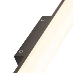 QAZQA Moderne Badezimmerwandleuchte schwarz 62 cm IP44 - Cascada