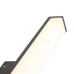 QAZQA Moderne Badezimmerwandleuchte schwarz 62 cm IP44 - Cascada