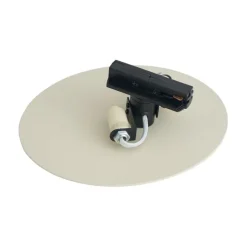 QAZQA Moderne beige Deckenleuchte für Schienensystem 1-phasig 2-Lichter - Iconic Pulley