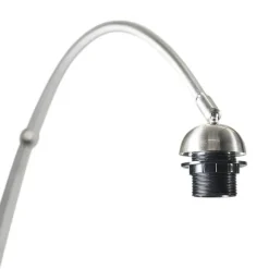 QAZQA Moderne Bogenleuchte Stahl XL verstellbar ohne Schirm