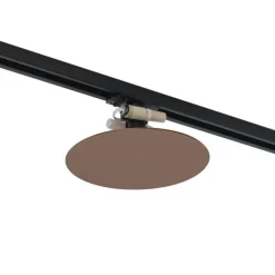 QAZQA Moderne bronzefarbene Deckenleuchte für 1-Phasen-Schienensystem 2-flammig - Iconic Pulley