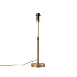 QAZQA Moderne bronzefarbene verstellbare Tischleuchte - Parte