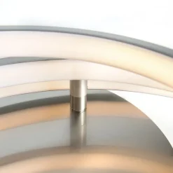 QAZQA Moderne Deckenleuchte aus Stahl inkl. LED und Dimmer - Rondas