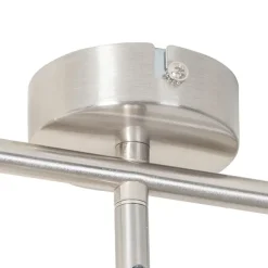 QAZQA Moderne Deckenleuchte aus Stahl 3-flammig verstellbar - Jeana