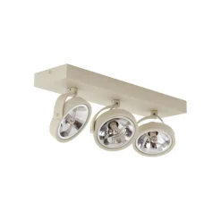 QAZQA Moderne Deckenleuchte Beige G9 rund drehbar 3-flammig - Go