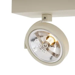 QAZQA Moderne Deckenleuchte Beige G9 rund drehbar 3-flammig - Go