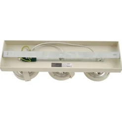 QAZQA Moderne Deckenleuchte Beige G9 rund drehbar 3-flammig - Go