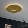 QAZQA Moderne Deckenleuchte Gold 60cm inkl. LED 3-Stufen Dimmbar - Morning
