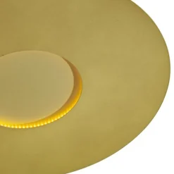 QAZQA Moderne Deckenleuchte Gold 60cm inkl. LED 3-Stufen Dimmbar - Morning