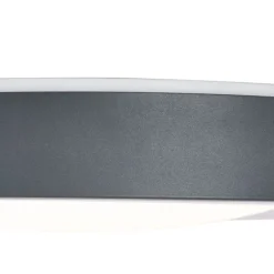 QAZQA Moderne Deckenleuchte Grau mit Weiß 48cm inkl. LED Dimmbar RGB - Kanton