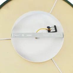 QAZQA Moderne Deckenleuchte Grün Samt inkl. LED 3-Stufen-Dimmbar - Bredow