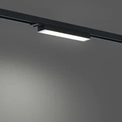 QAZQA Moderne Deckenleuchte Schwarz für Schienenbeleuchtungssystem 1-Phasen 5W 400 lm 2700-4000K - Iconic Tsiri