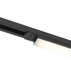 QAZQA Moderne Deckenleuchte Schwarz für Schienenbeleuchtungssystem 1-Phasen 5W 400 lm 2700-4000K - Iconic Tsiri