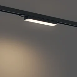 QAZQA Moderne Deckenleuchte Schwarz für Schienenbeleuchtungssystem 1-Phasen 5W 400 lm 2700-4000K - Iconic Tsiri
