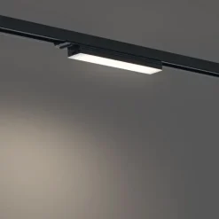 QAZQA Moderne Deckenleuchte Schwarz für Schienenbeleuchtungssystem 1-Phasen 5W 400 lm 2700-4000K - Iconic Tsiri