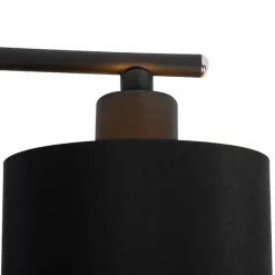 QAZQA Moderne Deckenleuchte schwarz 6-Flammig - Lofty