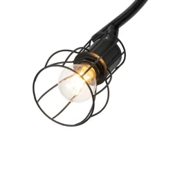 QAZQA Moderne Deckenleuchte schwarz 86 cm 4-Licht - Botu