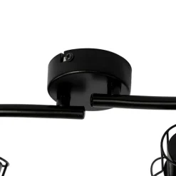 QAZQA Moderne Deckenleuchte schwarz 86 cm 4-Licht - Botu