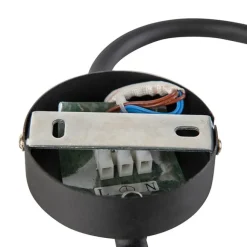 QAZQA Moderne Deckenleuchte schwarz - Lofty