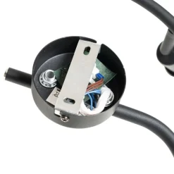 QAZQA Moderne Deckenleuchte schwarz mit goldenem 3-Licht - Lofty