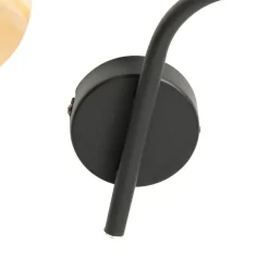 QAZQA Moderne Deckenleuchte schwarz mit goldenem 3-Licht - Lofty