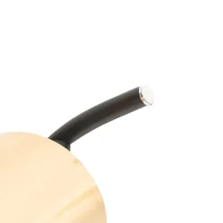 QAZQA Moderne Deckenleuchte schwarz mit goldenem 3-Licht - Lofty