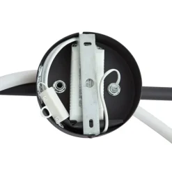 QAZQA Moderne Deckenleuchte Schwarz inkl. LED 3-Stufen Dimmbar - Keri