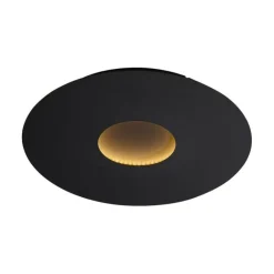 QAZQA Moderne Deckenleuchte Schwarz 40cm inkl. LED 3-Stufen Dimmbar - Morning