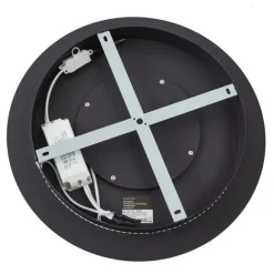 QAZQA Moderne Deckenleuchte Schwarz 40cm inkl. LED 3-Stufen Dimmbar - Morning