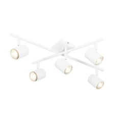 QAZQA Moderne Deckenleuchte weiß 5-flammig verstellbar quadratisch - Jeana