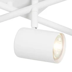 QAZQA Moderne Deckenleuchte weiß 5-flammig verstellbar quadratisch - Jeana