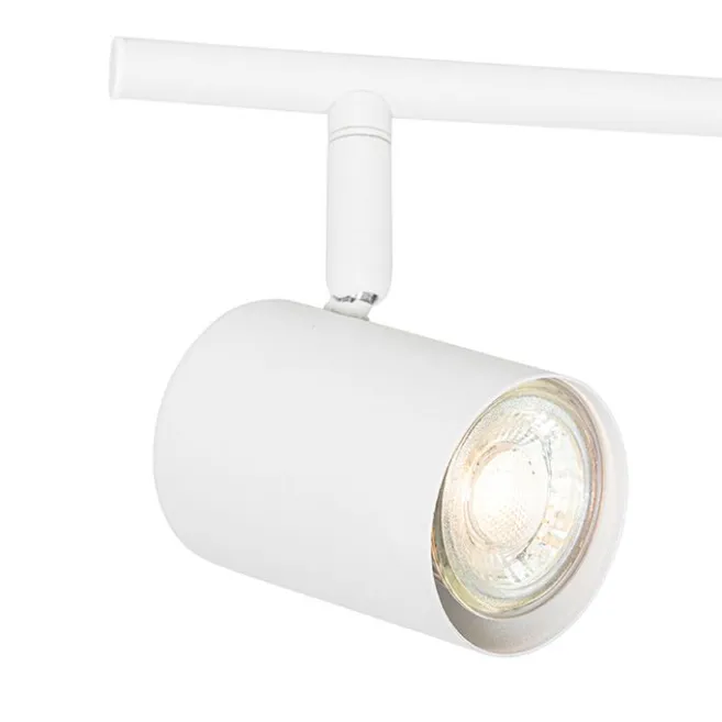 QAZQA Moderne Deckenleuchte weiß 5-flammig verstellbar quadratisch - Jeana