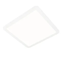 QAZQA Moderne Deckenleuchte weiß 40cm quadratisch inkl. LED 3-stufig dimmbar IP44 - Steve