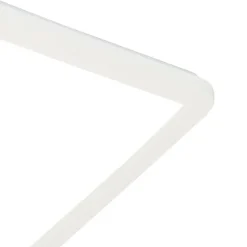 QAZQA Moderne Deckenleuchte weiß 40cm quadratisch inkl. LED 3-stufig dimmbar IP44 - Steve