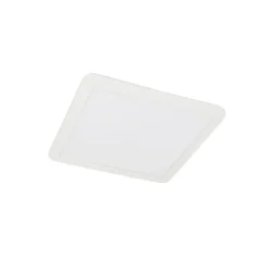 QAZQA Moderne Deckenleuchte weiß 40cm quadratisch inkl. LED 3-stufig dimmbar IP44 - Steve