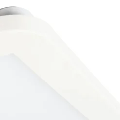 QAZQA Moderne Deckenleuchte weiß 40cm quadratisch inkl. LED 3-stufig dimmbar IP44 - Steve