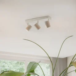 QAZQA Moderne Deckenleuchte Weiß 3-flammig Verstellbar Rechteckig - Jeana