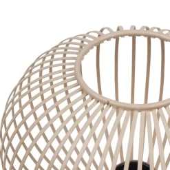 Trio Leuchten Moderne Draht-Tischleuchte Beige 23cm - Gila