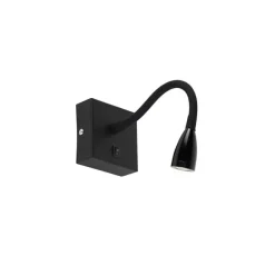 QAZQA Moderne flexible Wandleuchte schwarze LED - Flex