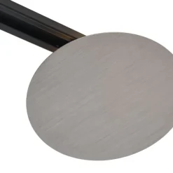 QAZQA Moderne gunmetal Deckenleuchte für Schienenbeleuchtungssystem 1-phasig 2-Lichter - Iconic Pulley