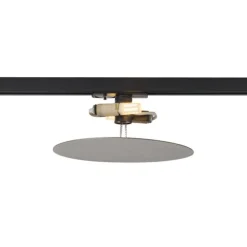 QAZQA Moderne gunmetal Deckenleuchte für Schienenbeleuchtungssystem 1-phasig 2-Lichter - Iconic Pulley