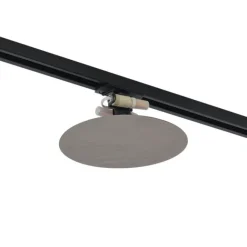 QAZQA Moderne gunmetal Deckenleuchte für Schienenbeleuchtungssystem 1-phasig 2-Lichter - Iconic Pulley