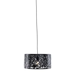 Honsel Moderne hanglamp zwart - Ludwig