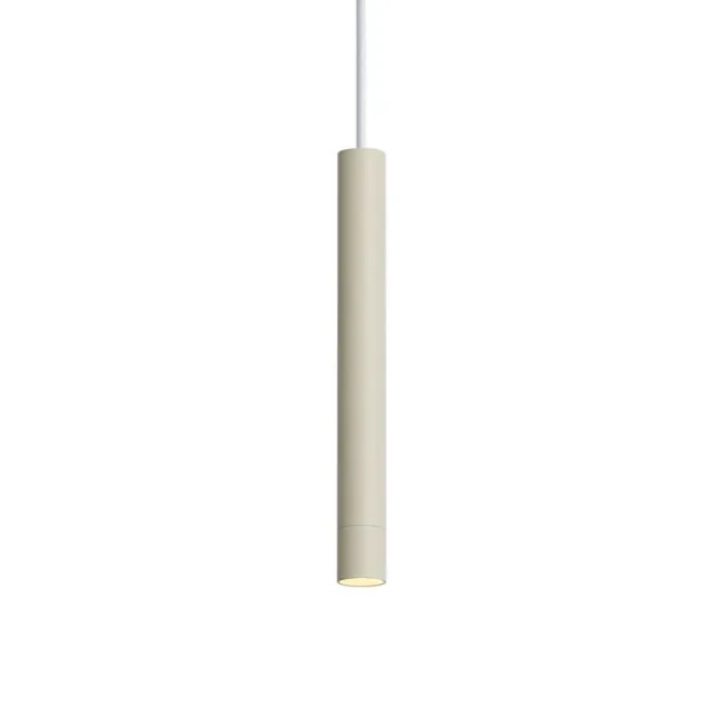 QAZQA Moderne Hängelampe Beige mit Weiß für 1-Phasen-Schienensystem - Iconic Frini