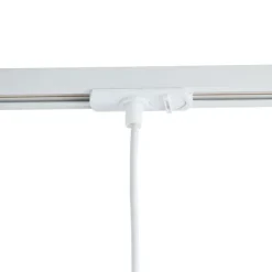 QAZQA Moderne Hängelampe Beige mit Weiß für 1-Phasen-Schienensystem - Iconic Frini