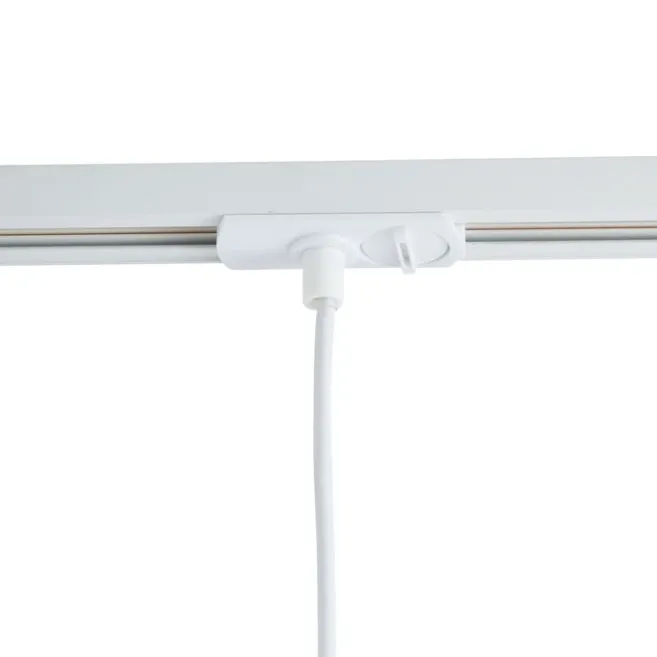 QAZQA Moderne Hängelampe Beige mit Weiß für 1-Phasen-Schienensystem - Iconic Frini