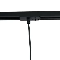 QAZQA Moderne Hängelampe Beige mit Schwarz für Schienensystem 1-phasig - Iconic Frini